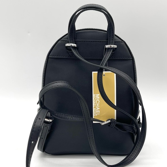 Michael Kors Jaycee Xsmall Convertible Zip Pocket Backpack Black - Picture 4 of 8